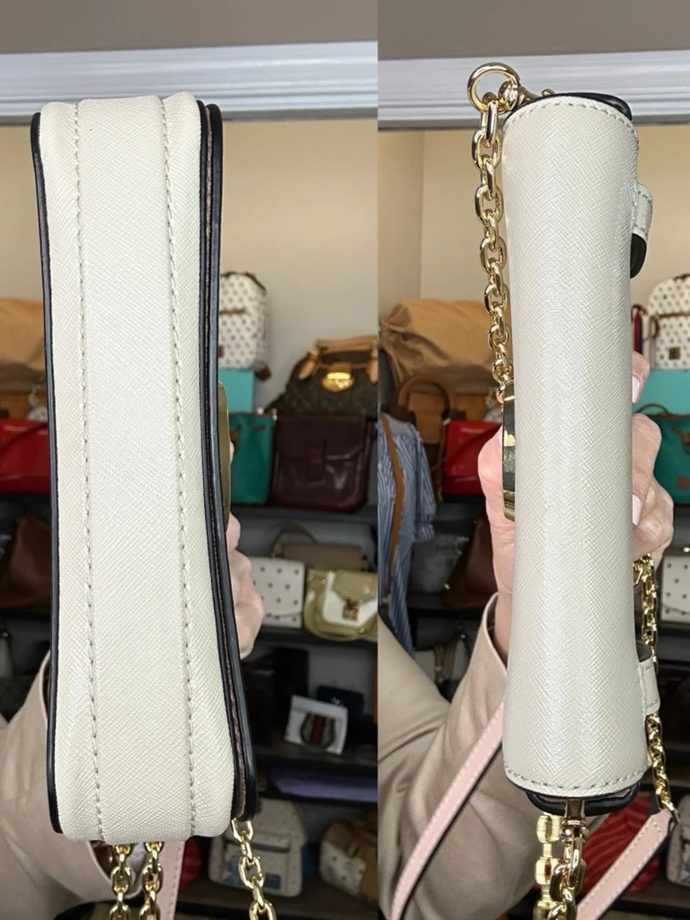 Marc Jacobs Snapshot Convertible Belt Bag Crossbody Tri-Color Saffiano Leather - Picture 8 of 12